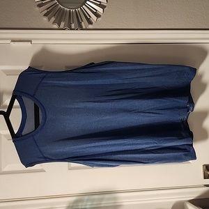 Lululemon Metal Vent Tech Sleeveless Shirt Blue Muscle Tee-XXL Mens EUC